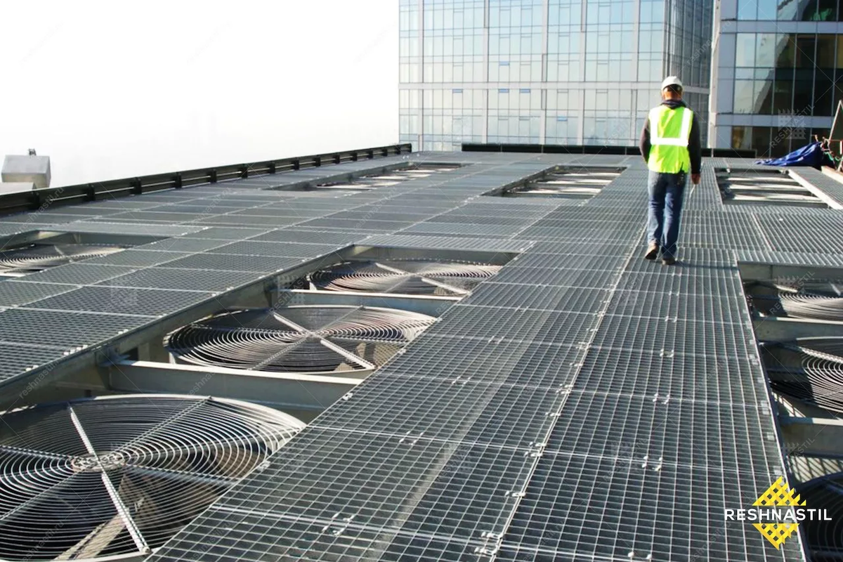 Решетчатый настил для энергетических объектов.